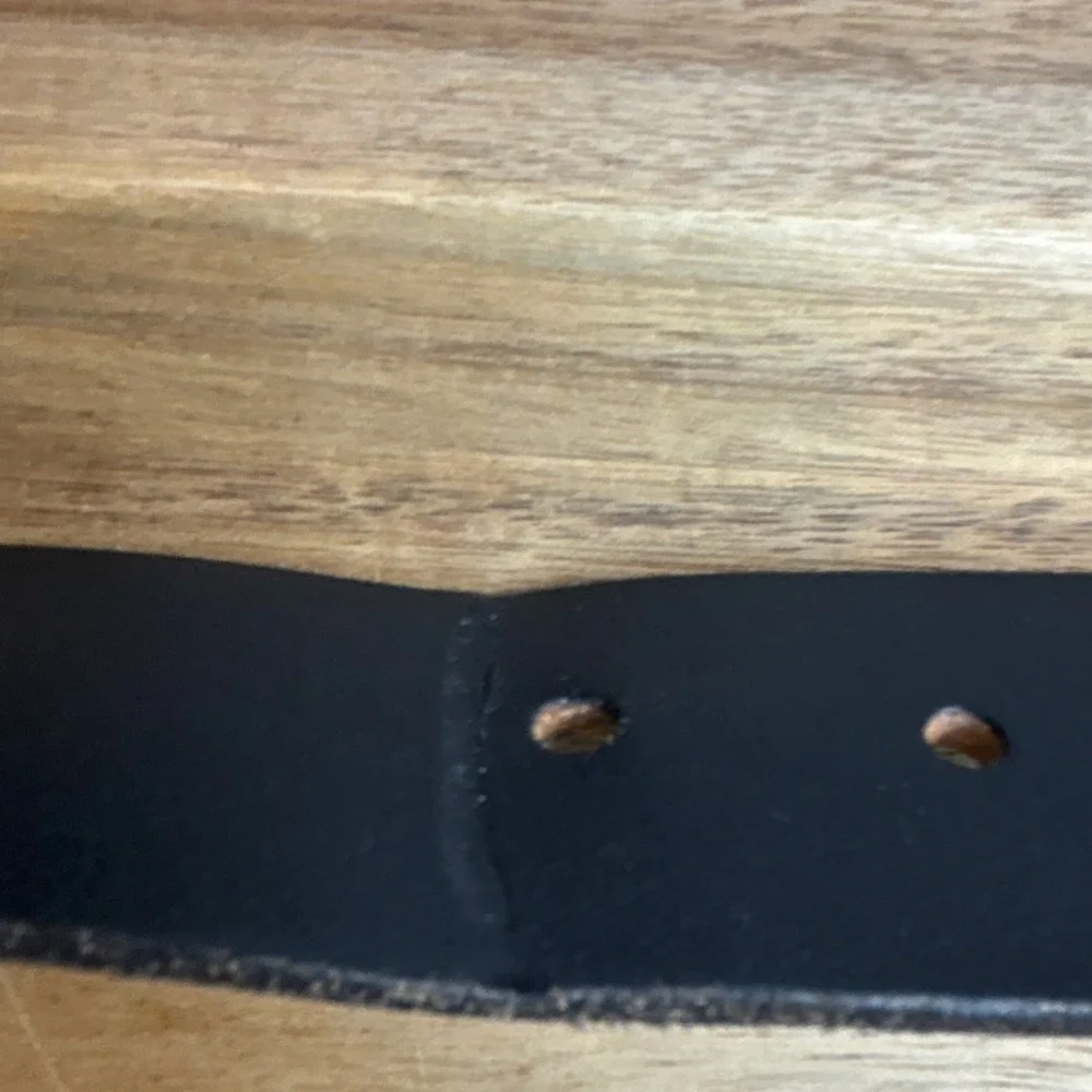 Timberland Men's Black/Brown Belt reversible 1.5in Solid Logo Buckle Size 40-42